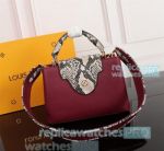 High Clone L--V Capucines BB Purple Taurillon Leather Women's Handbag